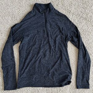 Outdoor Voices Dark Grey Heather CloudKnit Half Zip Size S